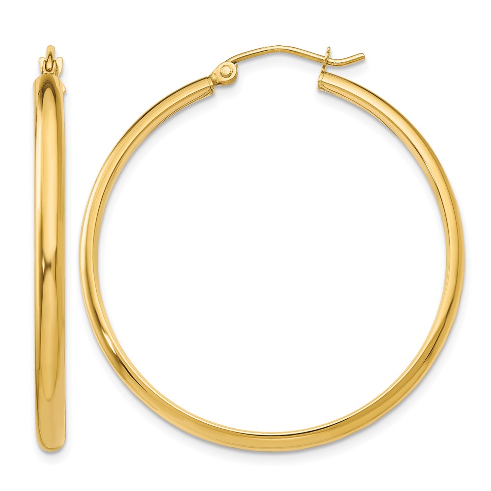 14k Polished Hoop Earring (TA235)