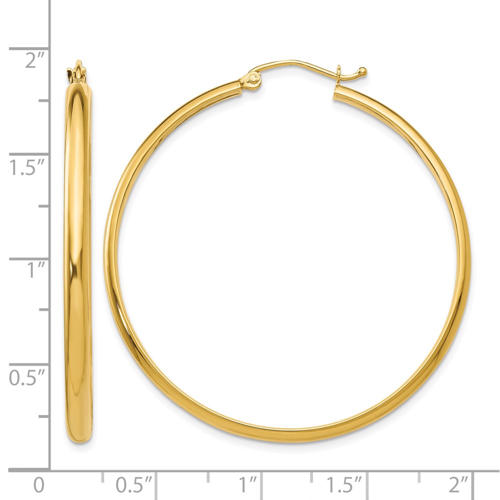 14k Polished Hoop Earring (TA236)