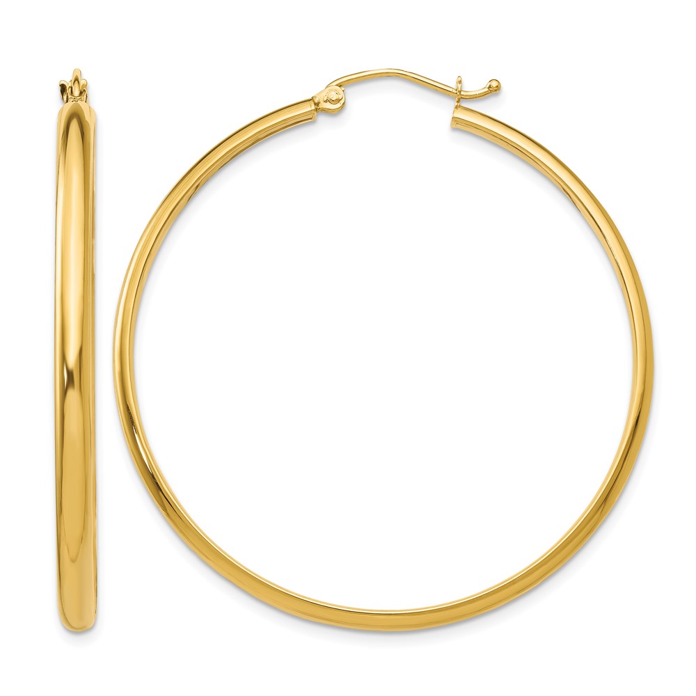 14k Polished Hoop Earring (TA236)