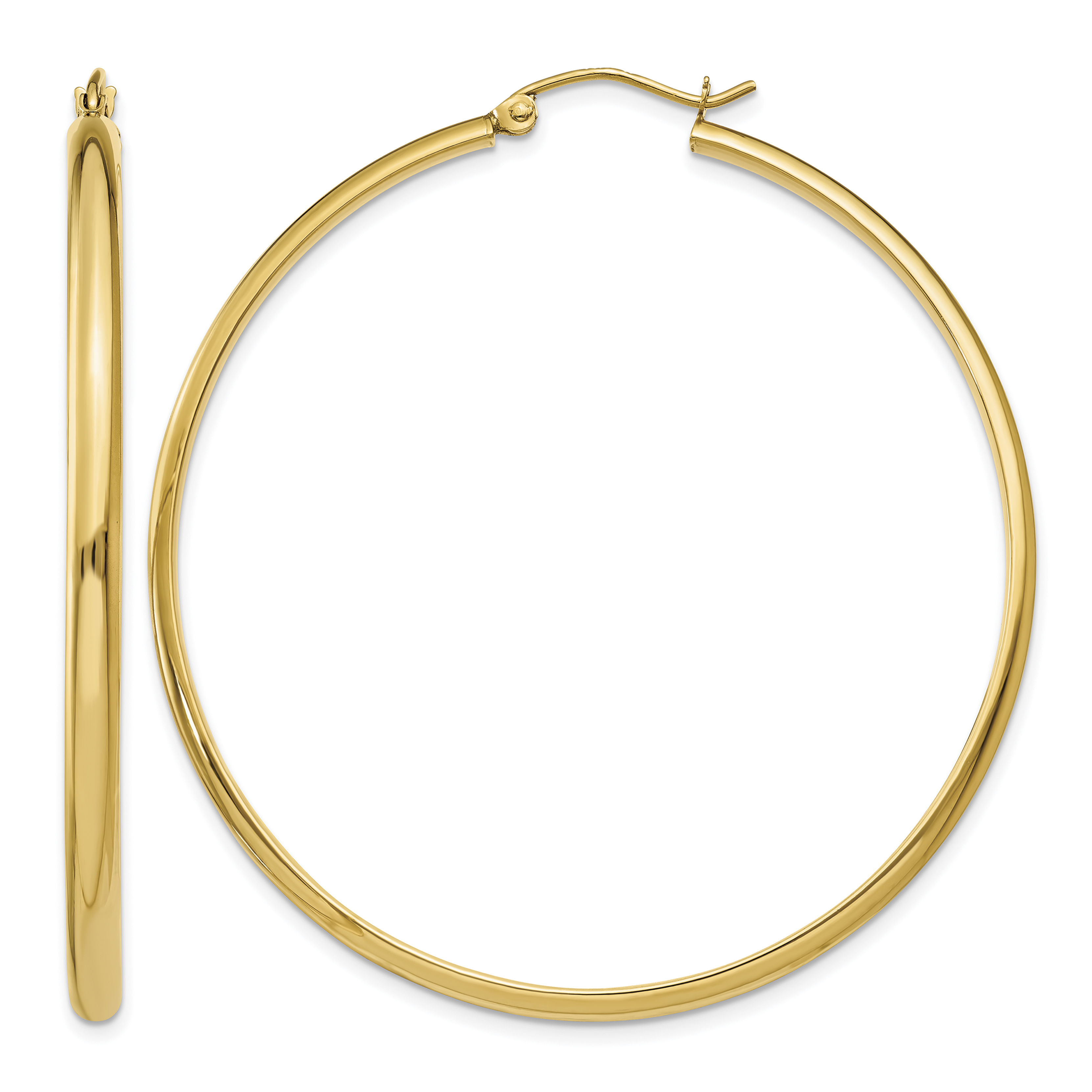 14k Polished Hoop Earring (TA237)