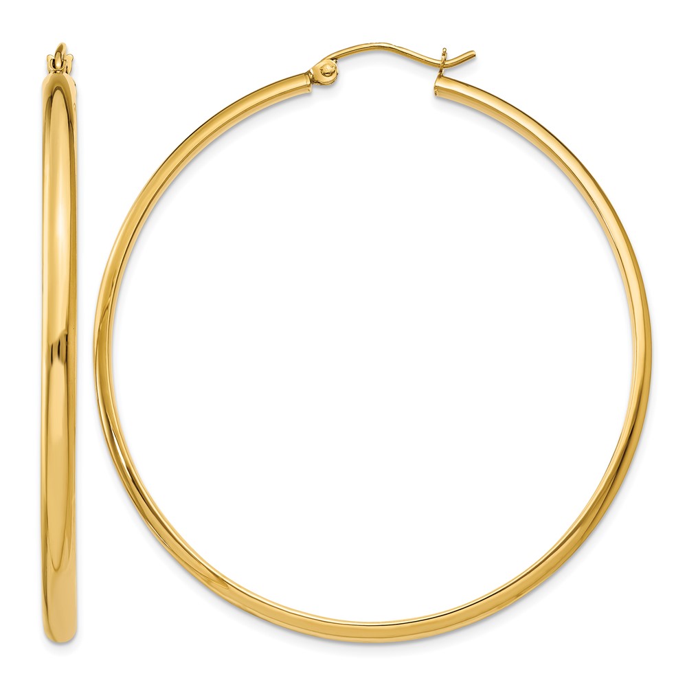 14k Polished Hoop Earring (TA237)