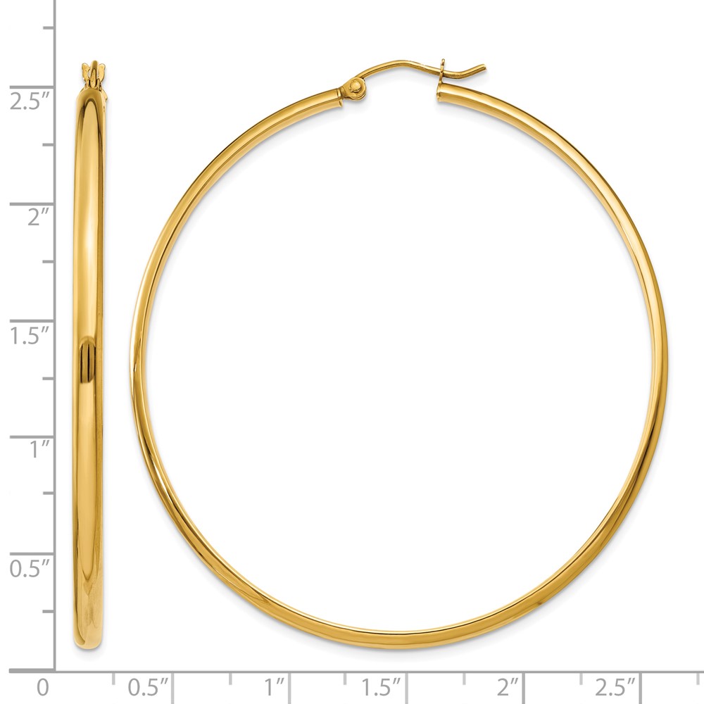 14k Polished Hoop Earring (TA238)