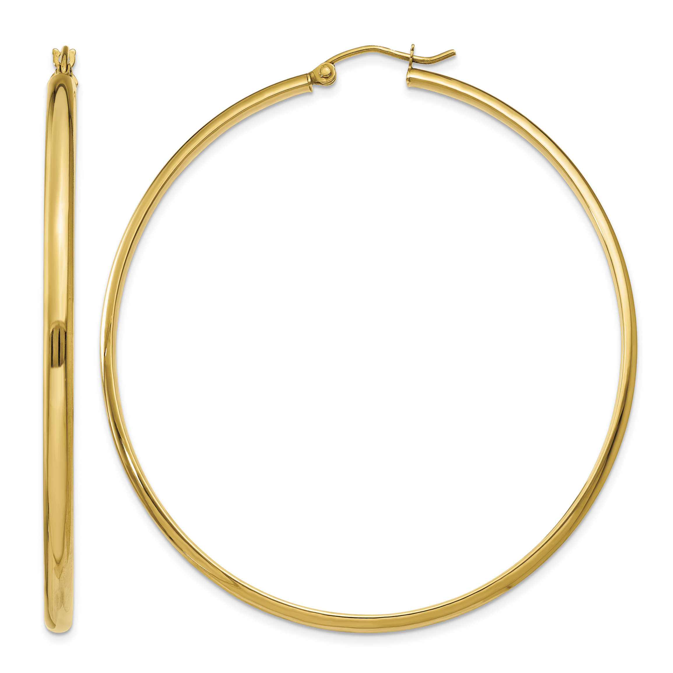 14k Polished Hoop Earring (TA238)