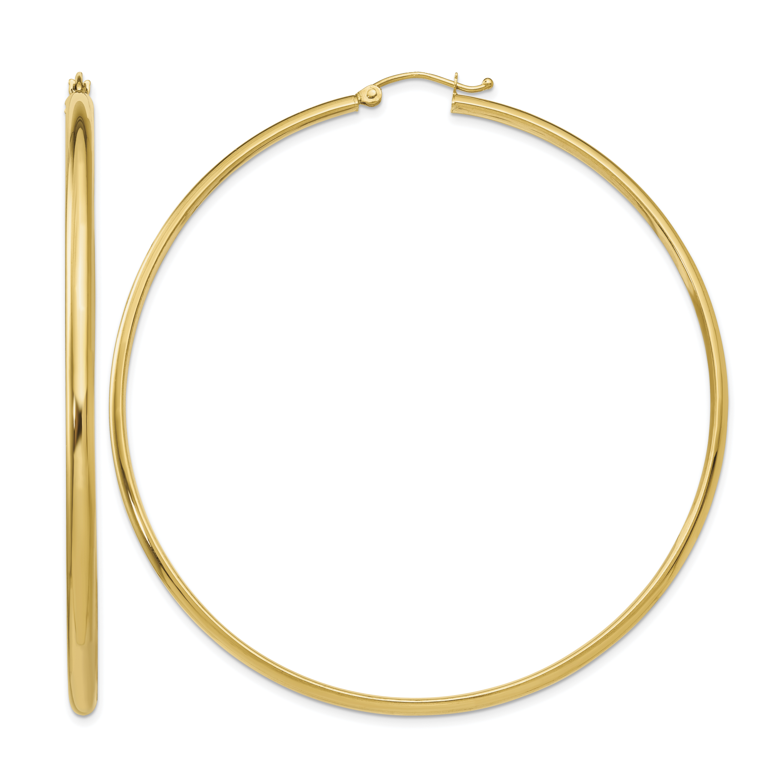14k Polished Hoop Earring (TA239)