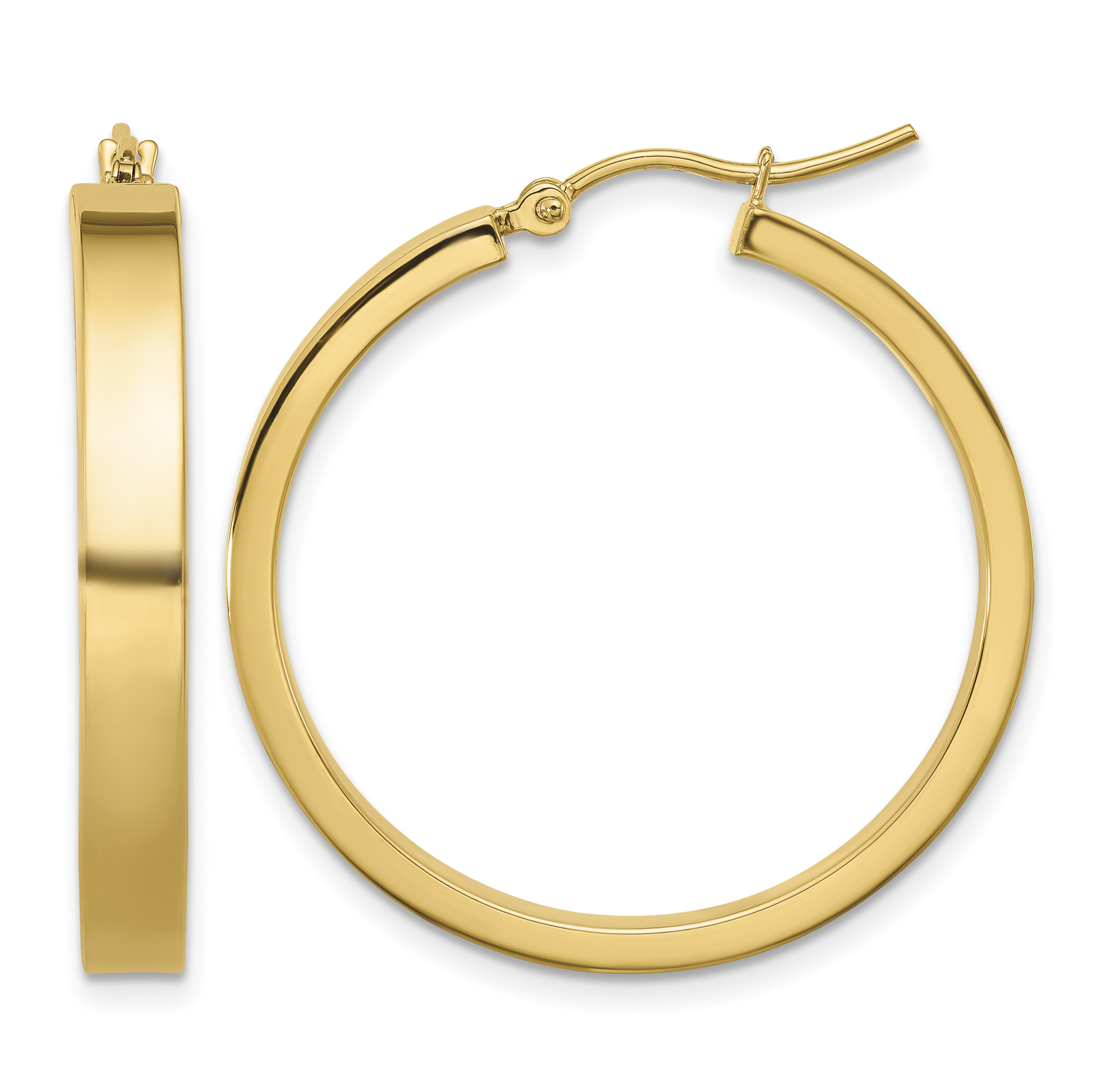 14k Polished Hoop Earring (TA241)