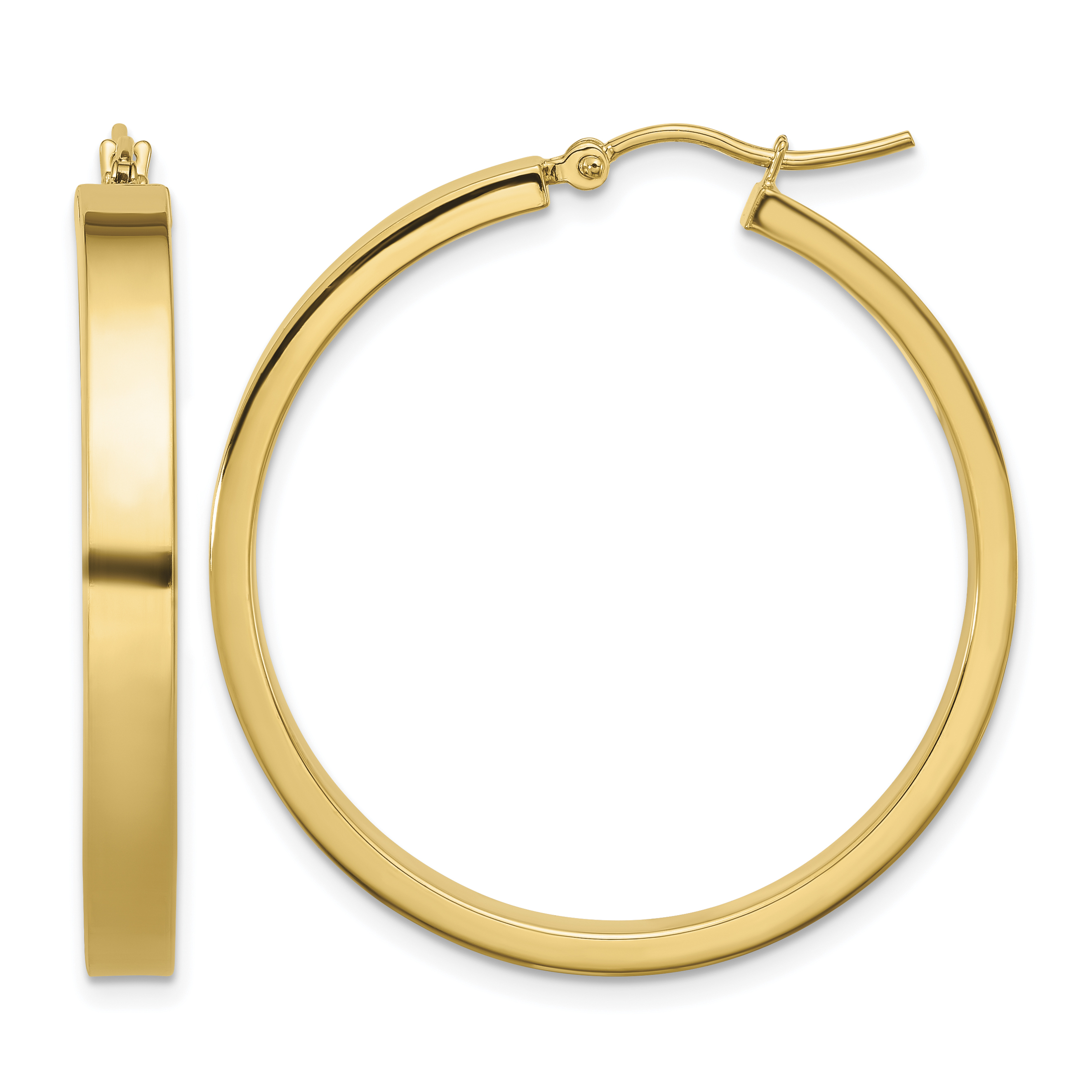 14k Polished Hoop Earring (TA242)