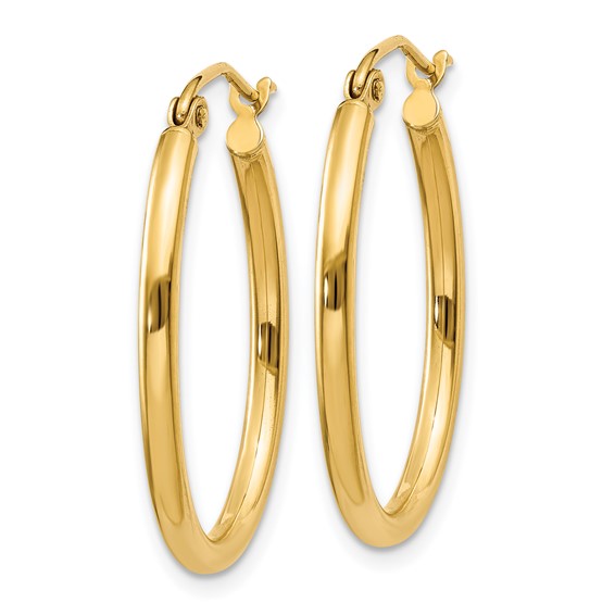 Oval Hoop Earrings