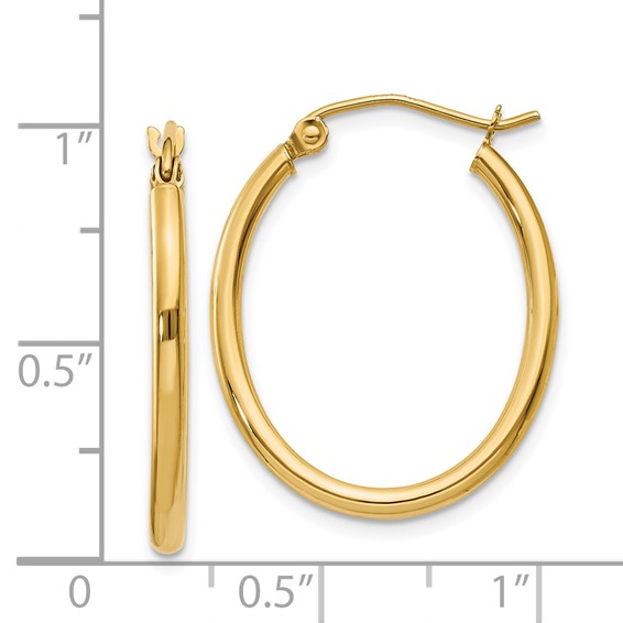 Oval Hoop Earrings