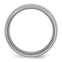 Chisel Titanium Brushed 12mm Half Round Band view 2