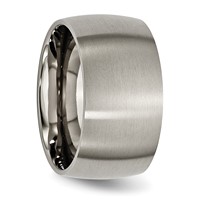 Chisel Titanium Brushed 12mm Half Round Band view 3