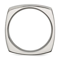 Titanium Satin 6mm Square Band view 2