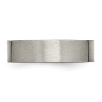 Titanium Satin 6mm Square Band view 3