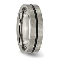 Titanium Black Enamel 6mm Brushed Band view 4