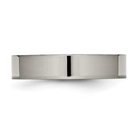 Chisel Titanium Polished 5mm Flat Band view 3