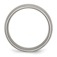 Chisel Titanium Brushed 7mm Half Round Band view 2