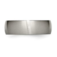 Chisel Titanium Brushed 7mm Half Round Band view 3