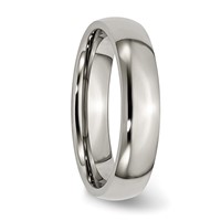 Chisel Titanium Polished 5mm Half Round Band view 4