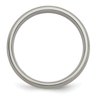 Chisel Titanium Brushed Band with 14K Gold Inlay 5mm view 2