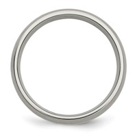 Chisel Titanium Brushed Band with 14K Gold Inlay 6mm view 2