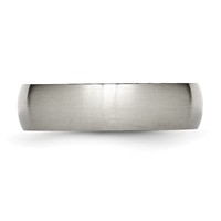 Chisel Titanium Brushed 6mm Half Round Band view 3