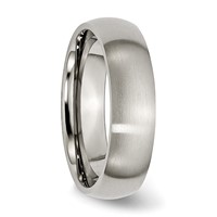 Chisel Titanium Brushed 6mm Half Round Band view 4