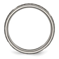 Chisel Titanium Brushed Celtic Laser Design 8mm Band view 2