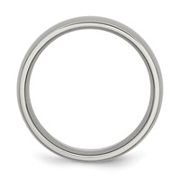 Chisel Titanium Brushed 8mm Half Round Band view 2