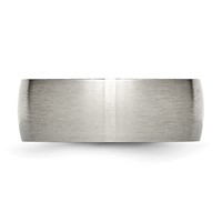 Chisel Titanium Brushed 8mm Half Round Band view 3