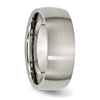 Chisel Titanium Brushed 8mm Half Round Band view 4