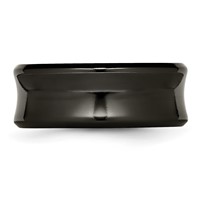 Chisel Titanium Black Ti Polished Concave 9mm Band view 3