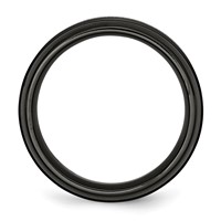 Titanium Grey & Black Ti Brushed and Polished 8mm Band view 2