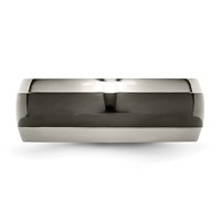 Chisel Titanium Grey and Black Ti Polished 8mm Band view 3
