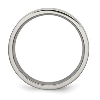 Chisel Titanium Polished 6mm Flat Band view 2