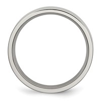 Chisel Titanium Brushed 6mm Flat Band view 2