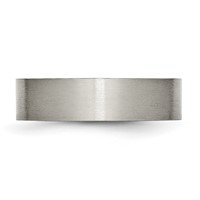 Chisel Titanium Brushed 6mm Flat Band view 3