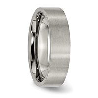 Chisel Titanium Brushed 6mm Flat Band view 4