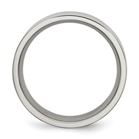 Chisel Titanium Brushed 8mm Flat Band view 2