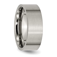 Chisel Titanium Brushed 8mm Flat Band view 4