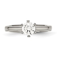 Titanium CZ Ring view 4
