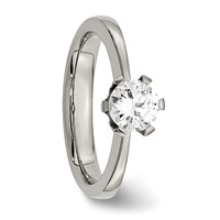 Titanium CZ Ring view 5