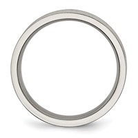 Chisel Titanium Brushed Yellow IP-plated 6mm Grooved Band view 2