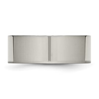 Chisel Titanium Polished 8mm Flat Band view 3