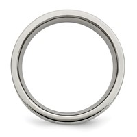 Titanium Polished 0.50 Ct Tw. Diamond 6mm Band view 2