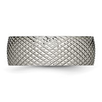Chisel Titanium Polished and Textured 8mm Band view 3
