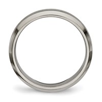 Chisel Titanium Polished 3.75mm Grooved Comfort Fit Band view 2