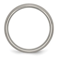 Chisel Titanium Brushed Center 6mm Grooved Band view 2