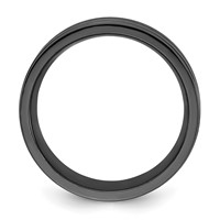 Chisel Titanium Black IP-plated Brushed and Polished 8mm Band view 2