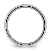 Chisel Titanium Yellow IP-plated Grooved 8mm Polished Band view 2