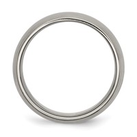Chisel Titanium Brushed Center 8mm Grooved Band view 2