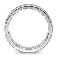 Chisel Titanium Brushed Laser Design 8mm Band view 2